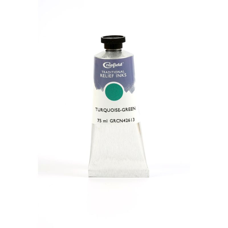 Cranfield Traditional Relief Printing Ink Turquoise Green 75ml