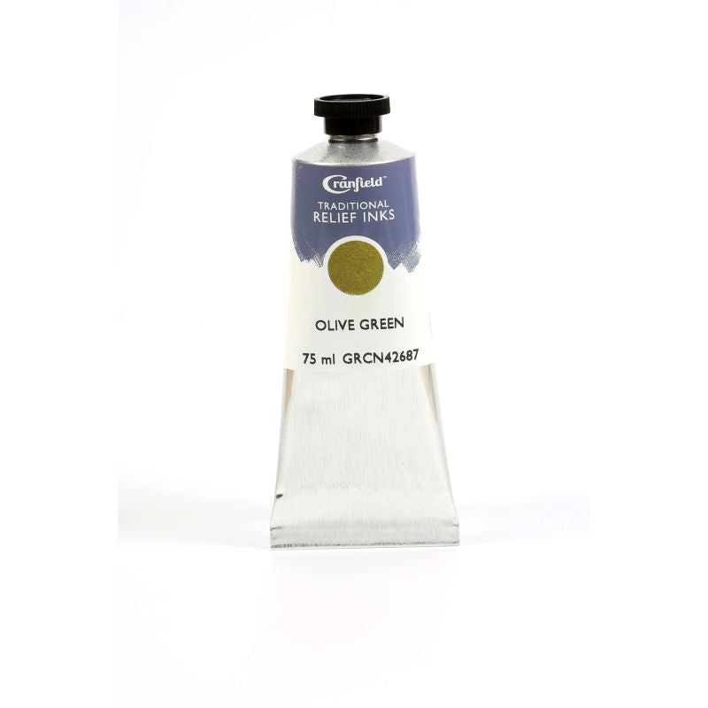 Cranfield Traditional Relief Printing Ink Olive Green 75ml