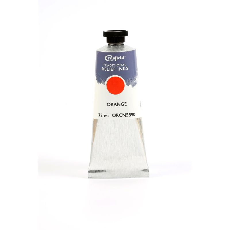 Cranfield Traditional Relief Printing Ink Orange 75ml