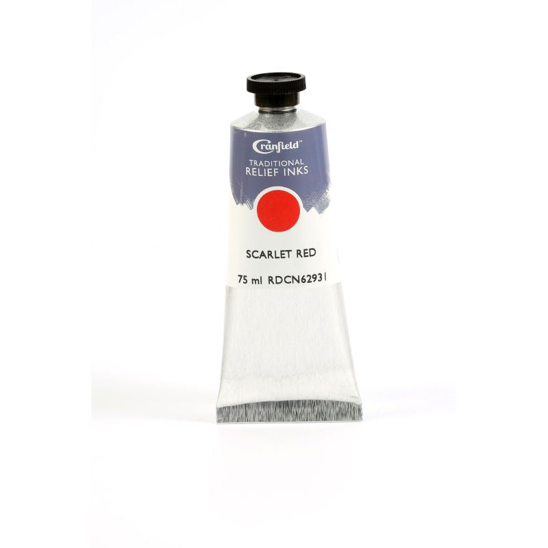 Cranfield Traditional Relief Printing Ink Scarlet Red 75ml