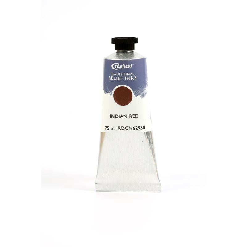 Cranfield Traditional Relief Printing Ink Indian Red 75ml
