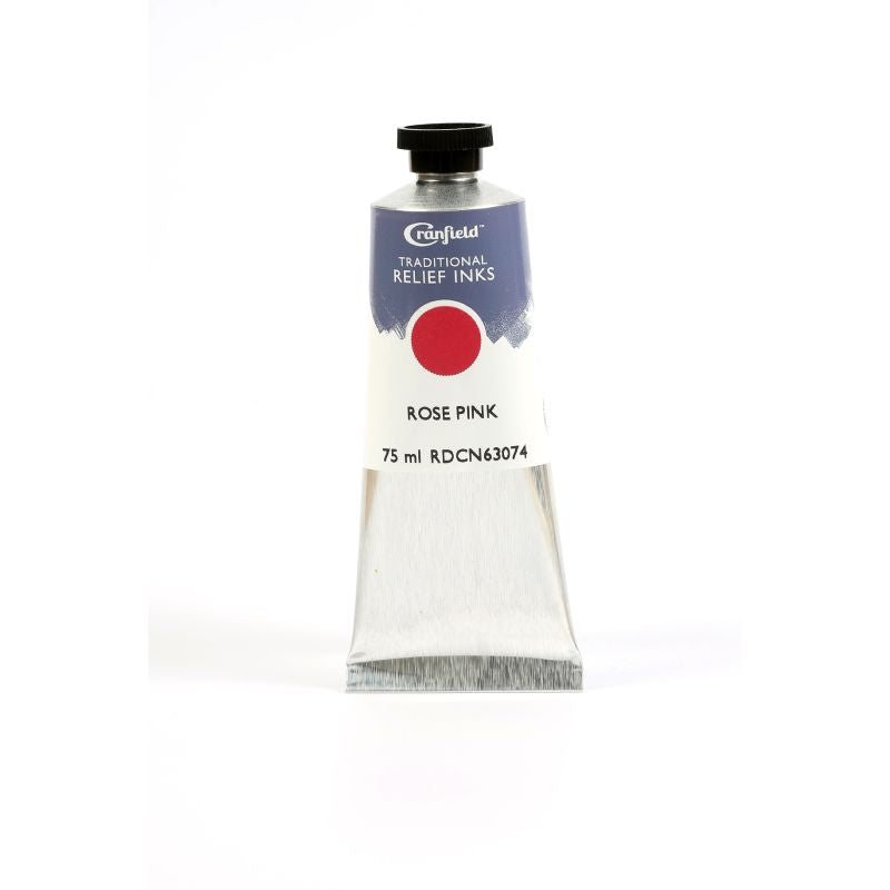 Cranfield Traditional Relief Printing Ink Rose Pink 75ml