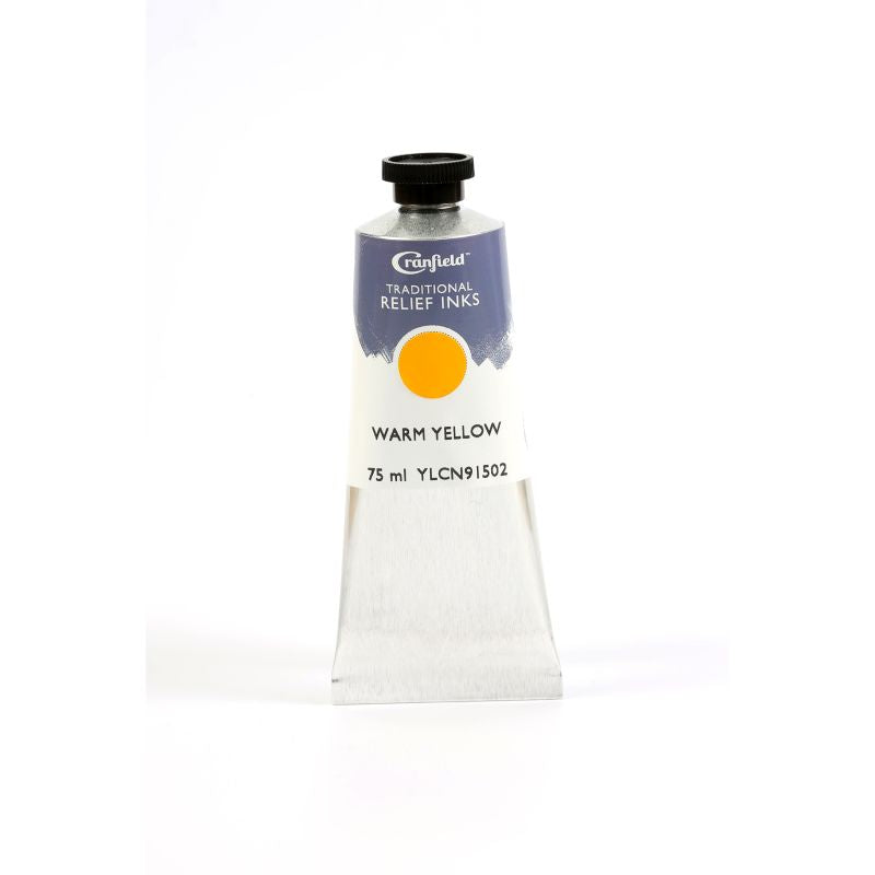 Cranfield Traditional Relief Printing Ink Warm Yellow 75ml