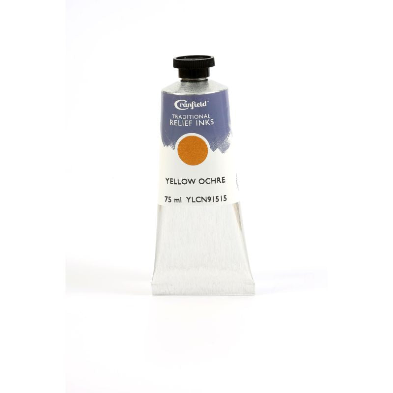 Cranfield Traditional Relief Printing Ink Yellow Ochre 75ml