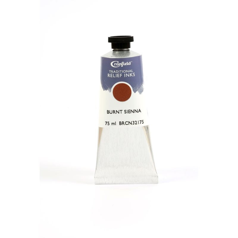 Cranfield Traditional Relief Printing Ink Burnt Sienna 75ml