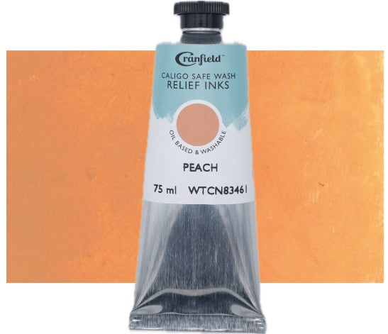 Cranfield Safe Wash Relief Printing Ink Peach 75ml