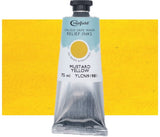 Cranfield Safe Wash Relief Printing Ink Mustard Yellow 75ml