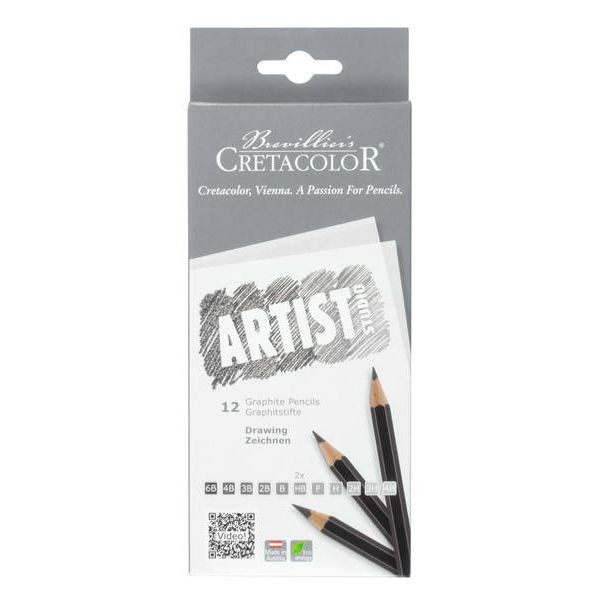 Cretacolor Artists Studio Graphite Pencil Set 12 SET
