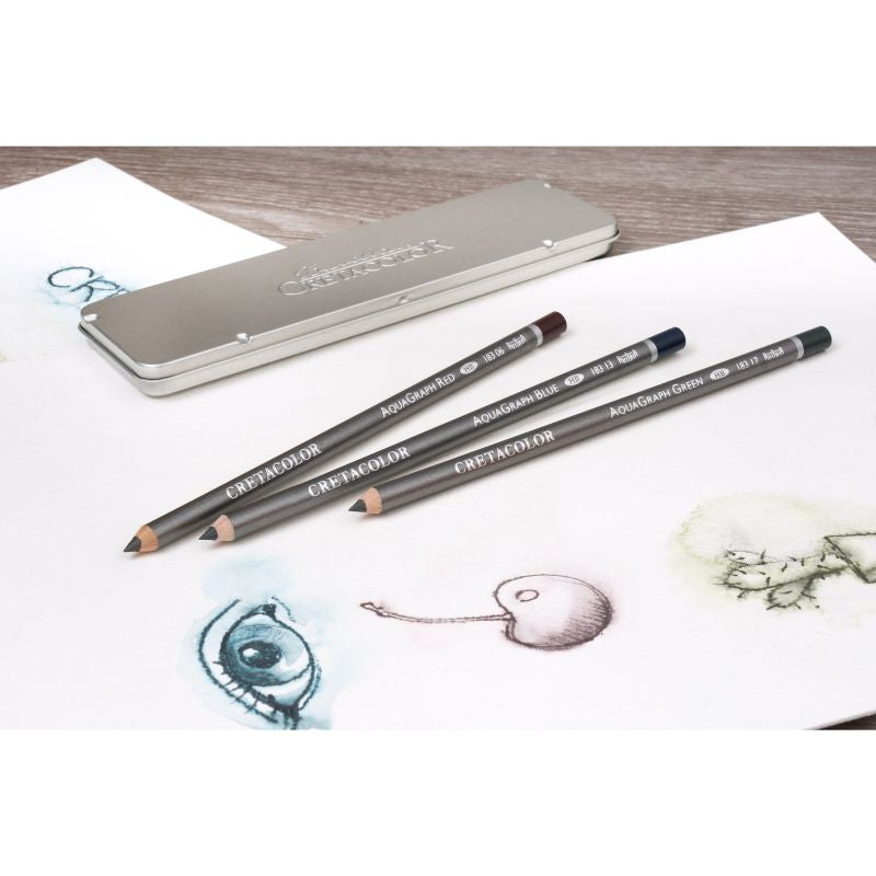 Cretacolor Watercolour Graphite Pencil Set 6 SET