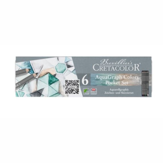 Cretacolor Aquagraph Graphite Pencil Set 6 SET