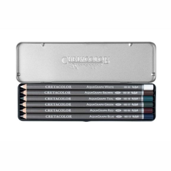Cretacolor Aquagraph Graphite Pencil Set 6 SET
