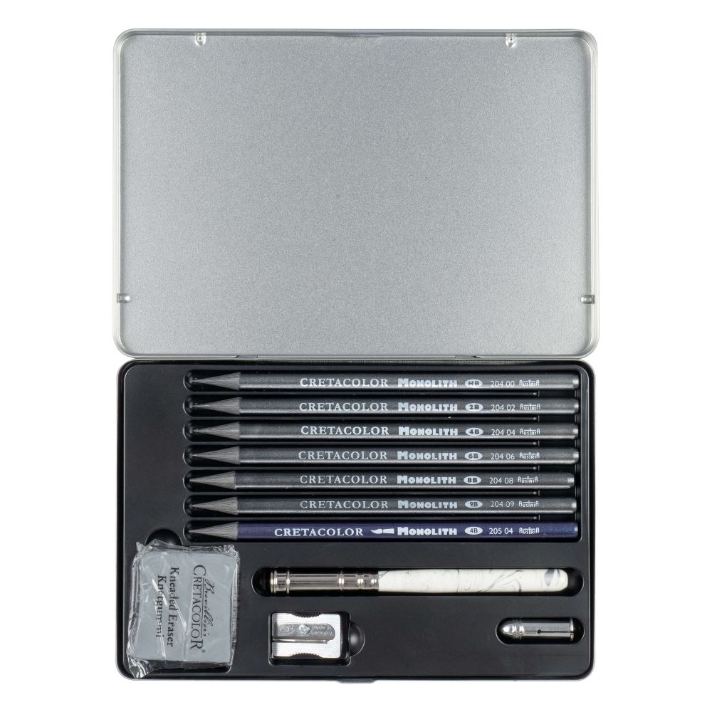 Cretacolor Monolith Graphite Pencil Tin Set 11 SET