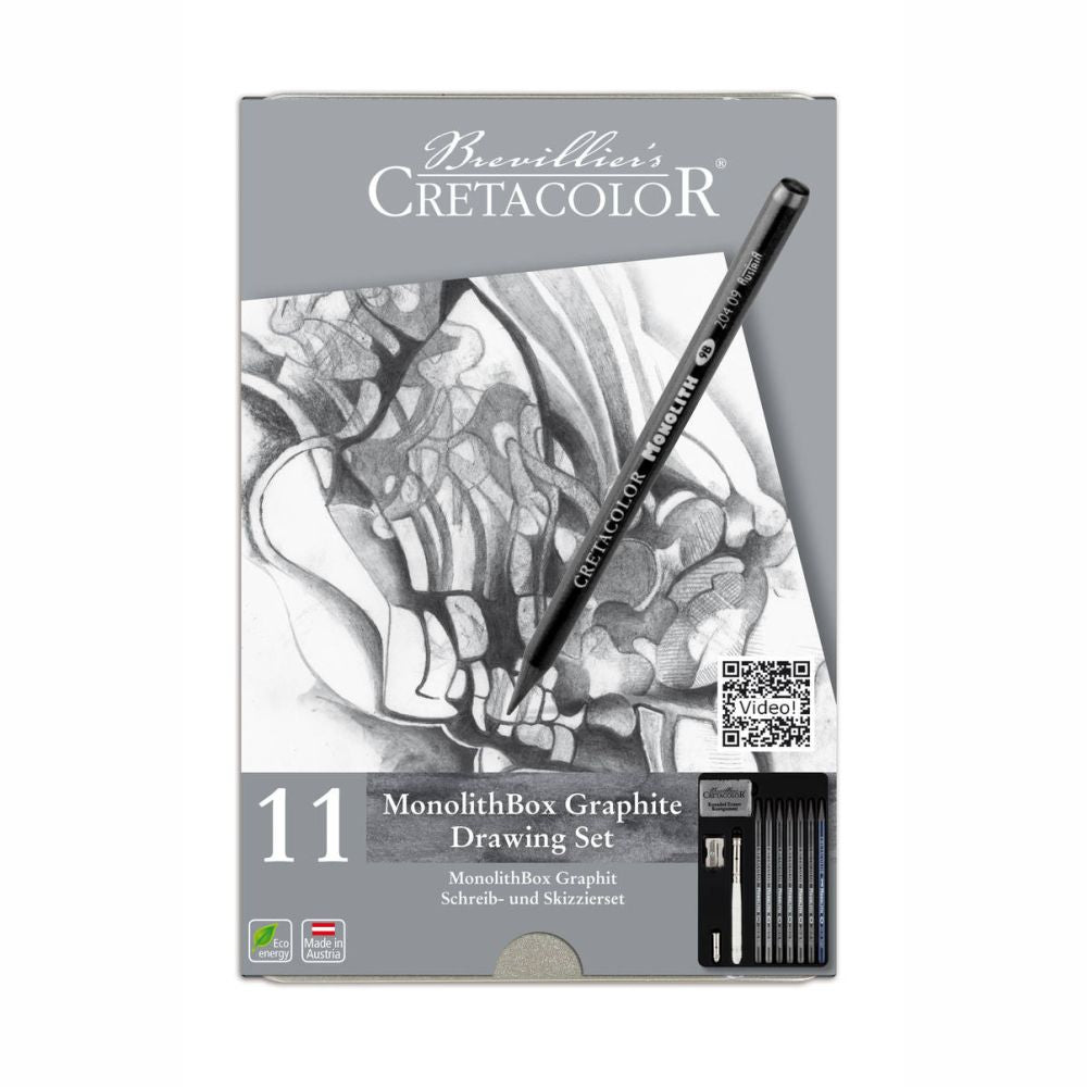 Cretacolor Monolith Graphite Pencil Tin Set 11 SET