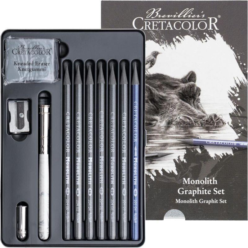 Cretacolor Hippo Monolith Graphite Tin Set 11 SET