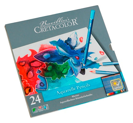 Cretacolor Marino Watercolour Pencil Tin Set 24 SET