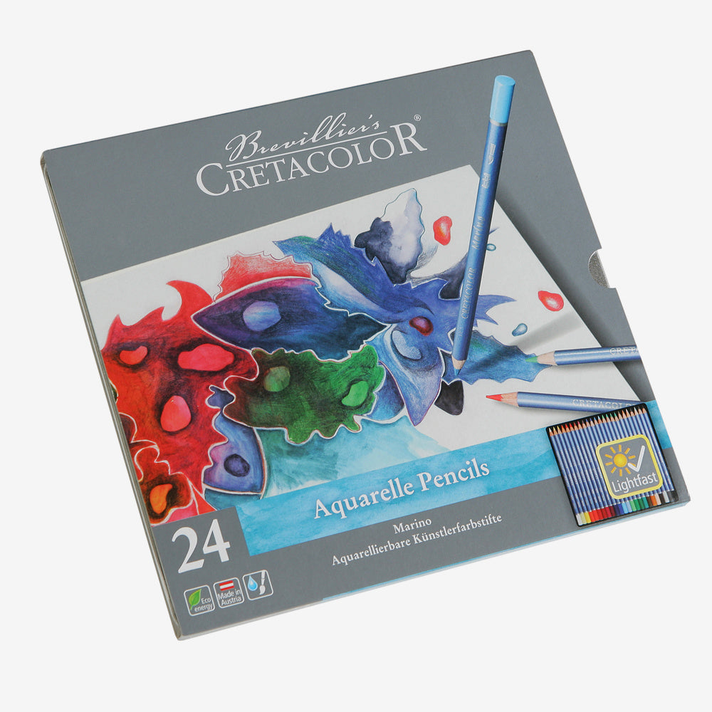 Cretacolor Marino Watercolour Pencil Tin Set 24