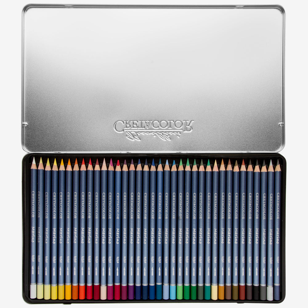 Cretacolor Marino Watercolour Pencil Tin Set 36
