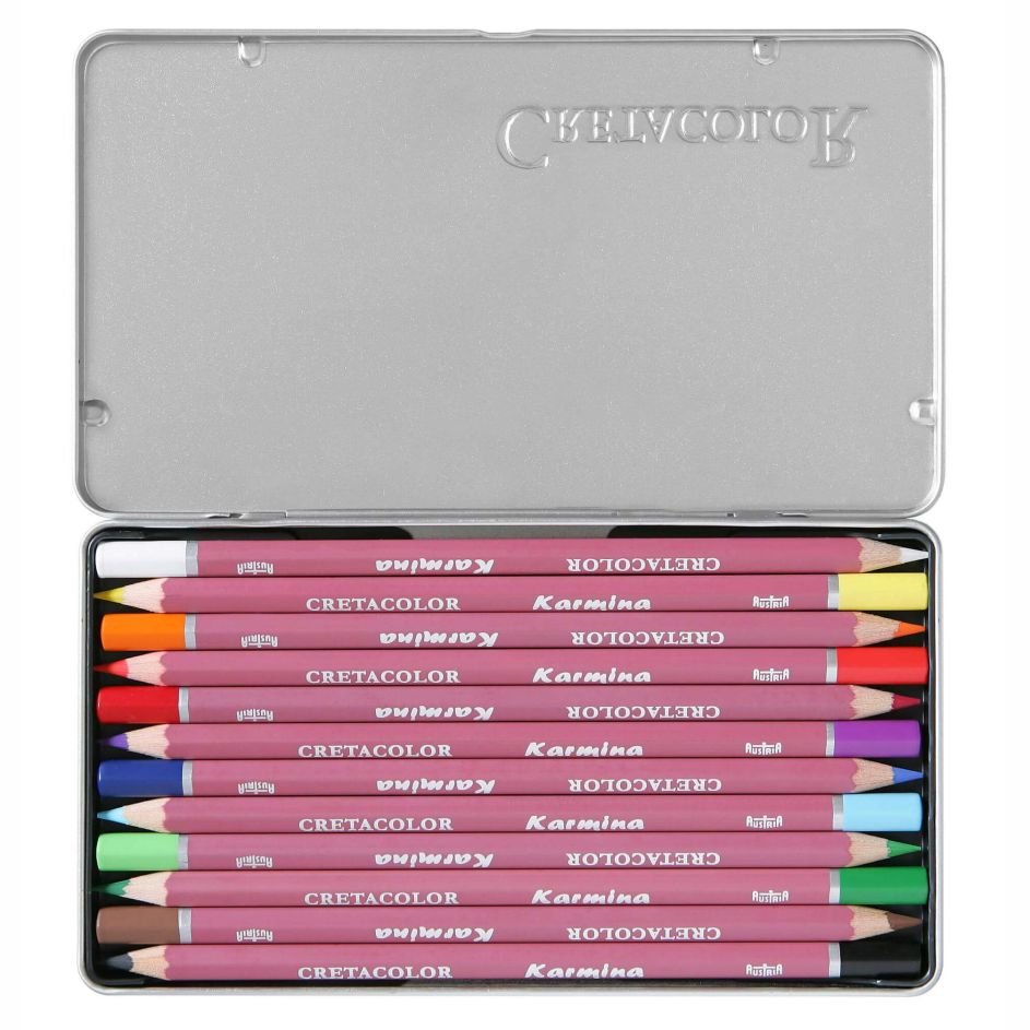 Cretacolor Karmina Colour Pencil Tin Set 12 SET