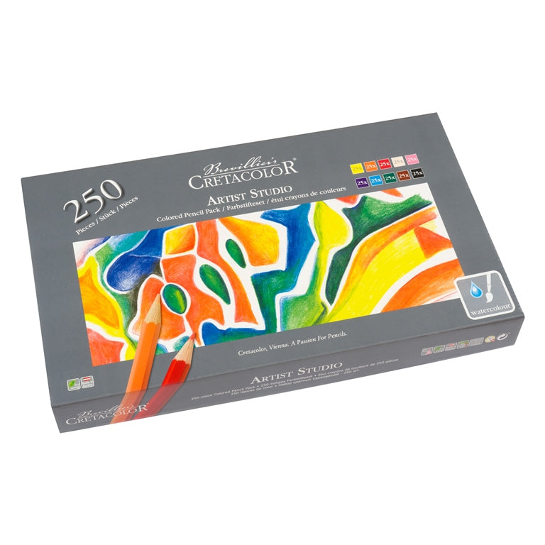 Cretacolor Class Pack Artist Studio Watercolour Pencil Set 250 SET