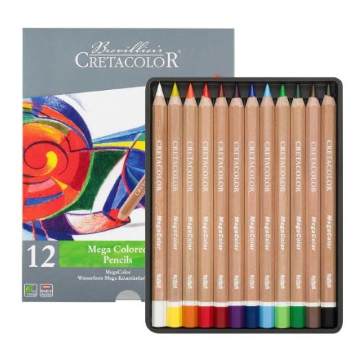 Cretacolor Megacolor Pencil Tin Set 12 SET