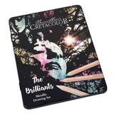 CRETACOLOR BRILLIANTS MEGA COLOUR PENCIL SET METALLIC SET 12