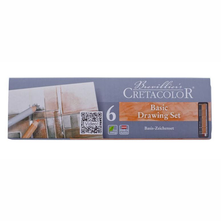 Cretacolor Basic Drawing Pencil Set Tin Set 6 SET