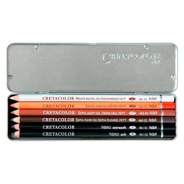 Cretacolor Oil Pencil Drawing Set Set 6 SET