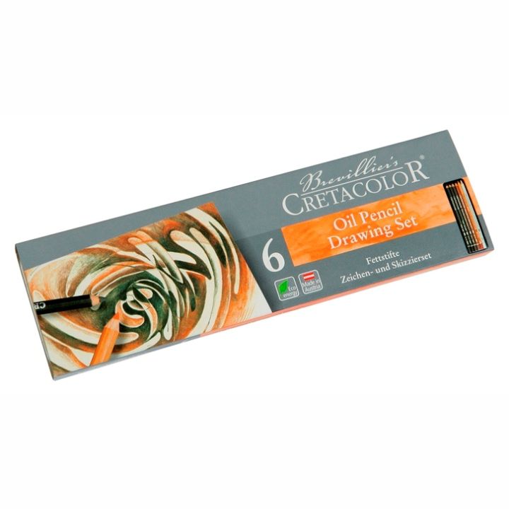 Cretacolor Oil Pencil Drawing Set Set 6 SET