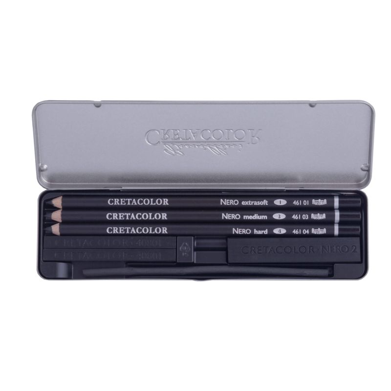Cretacolor Nero Pencil & Charcoal Pocket Set Set 7 SET