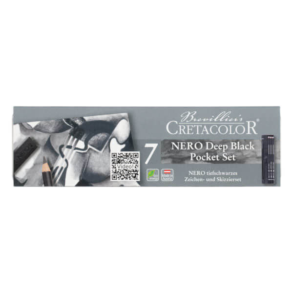 Cretacolor Nero Pencil & Charcoal Pocket Set Set 7 SET