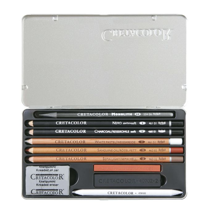 Cretacolor Artino Artist Set Tin Set 10 SET
