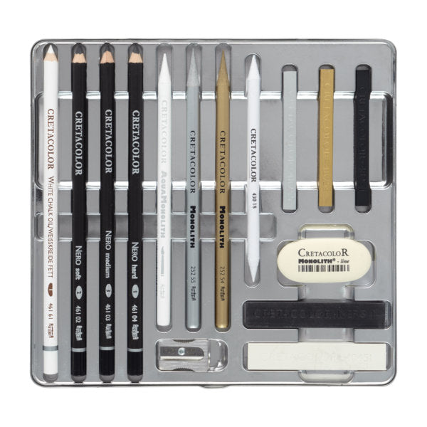 Cretacolor Diamond Metallic Drawing Set Tin Set 15 SET