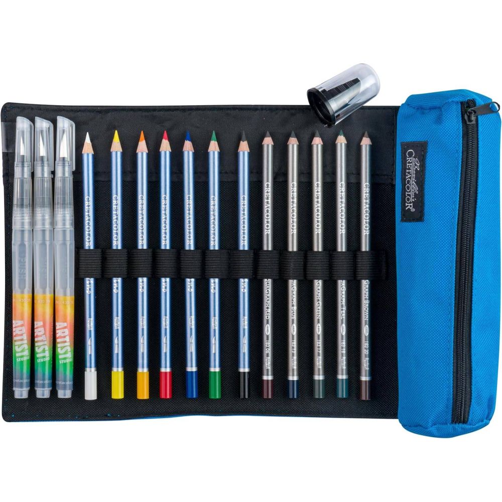 Cretacolor Pencil Wrap Aqua Set 15 SET