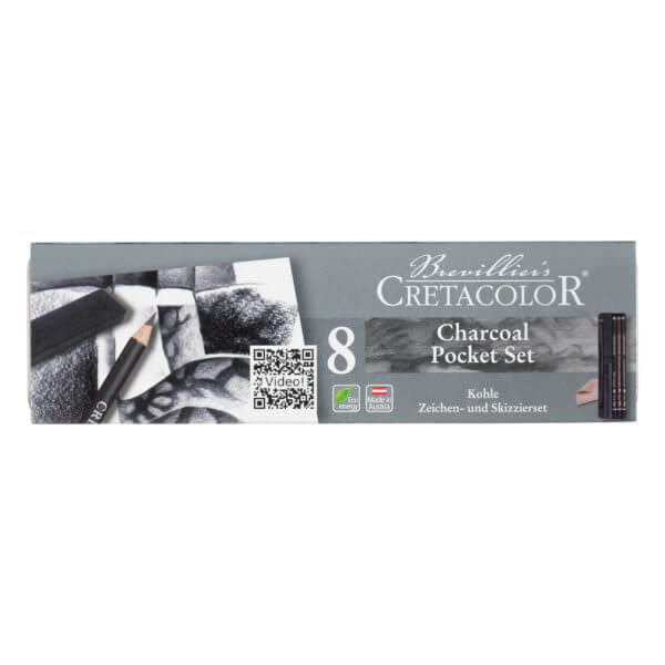 CRETACOLOR CHARCOAL POCKET SET