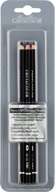 Cretacolor Nero Pencil Set Blister Packet 3