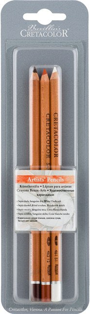 Cretacolor Sketching Pencil Set Blister Packet 3