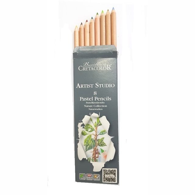 Cretacolor Art Studio Pastel Pencil Nature Set 8 SET