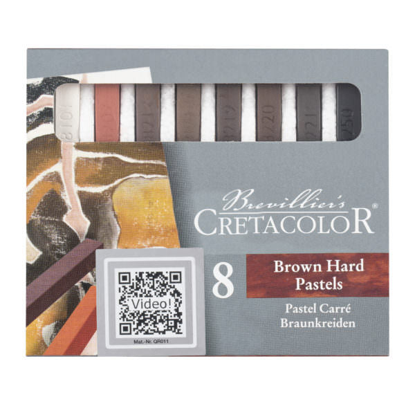 Cretacolor Pastel Chalk Stick Browns Set 8 SET