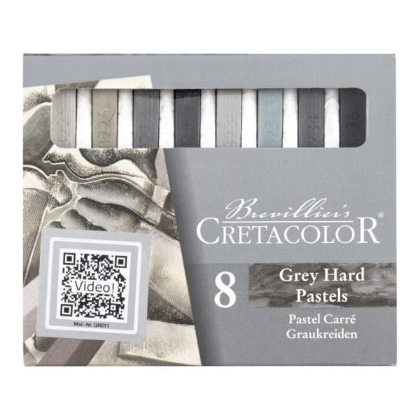 Cretacolor Pastel Chalk Stick Greys Set 8