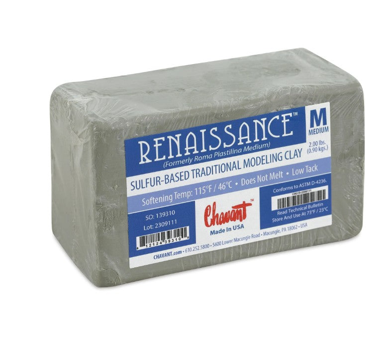 Chavant Renaissance Plastilina Medium Grey-Green 906g