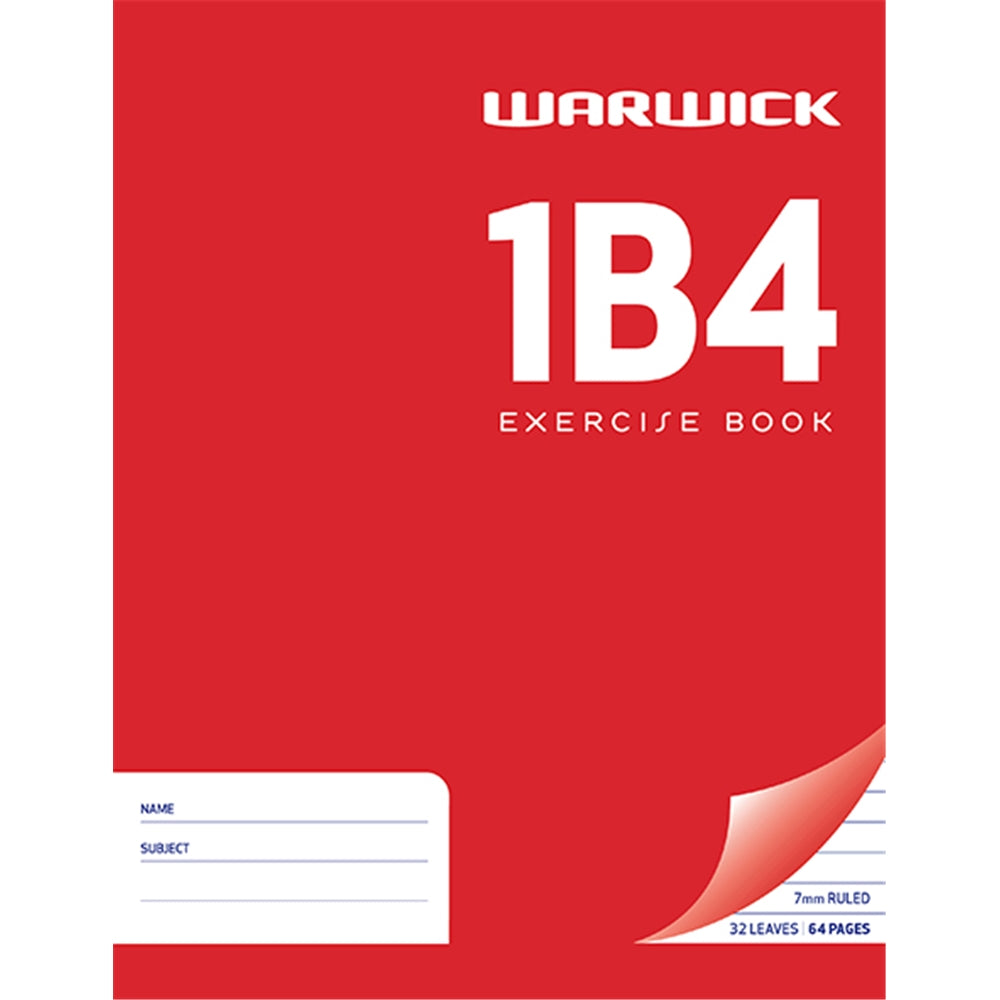 Warwick Exercise Book 1B4 32 Sheets 230x180mm