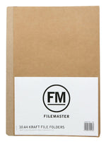 Filemaster Manilla Kraft File Folder Packet 10 A4