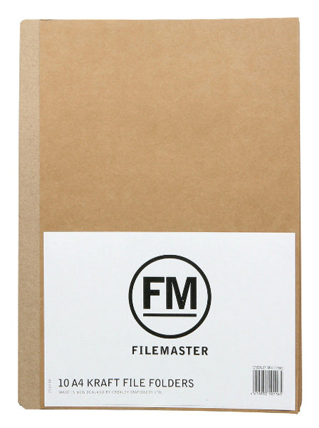 Filemaster Manilla Kraft File Folder Packet 10 A4