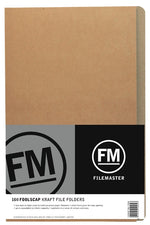 Filemaster Manilla Kraft File Folder Packet 100 Foolscap