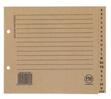 Filemaster Lever Arch File Indices A-Z Kraft