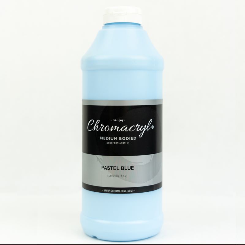 Chromacryl Student Acrylic Paint Pastel Blue 1L