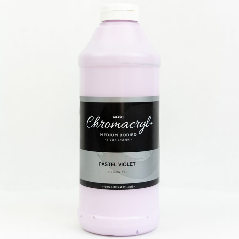 Chromacryl Student Acrylic Paint Pastel Violet 1L