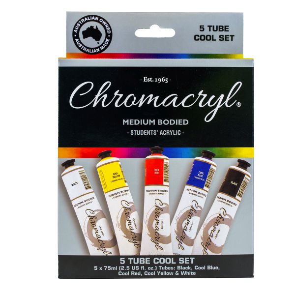 Chromacryl Student Acrylic Paint Set 5 SET