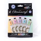 Chromacryl Student Acrylic Paint Set Pastel Colours Set 5 SET