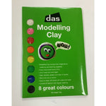 DAS Modelling Clay Set 8 Colours 110g
